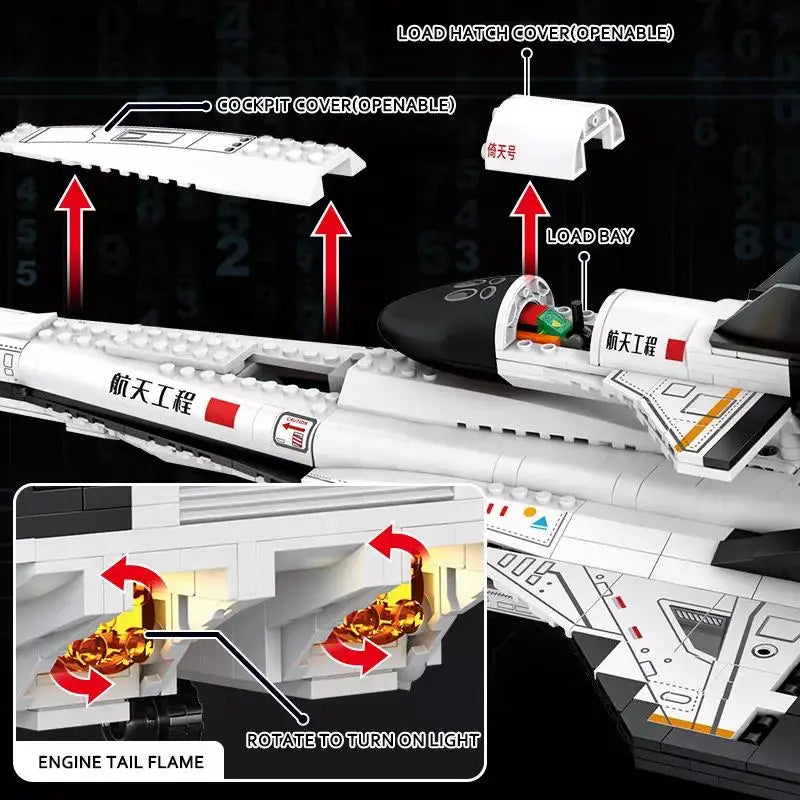 Space Shuttle air Plane 1092PCS