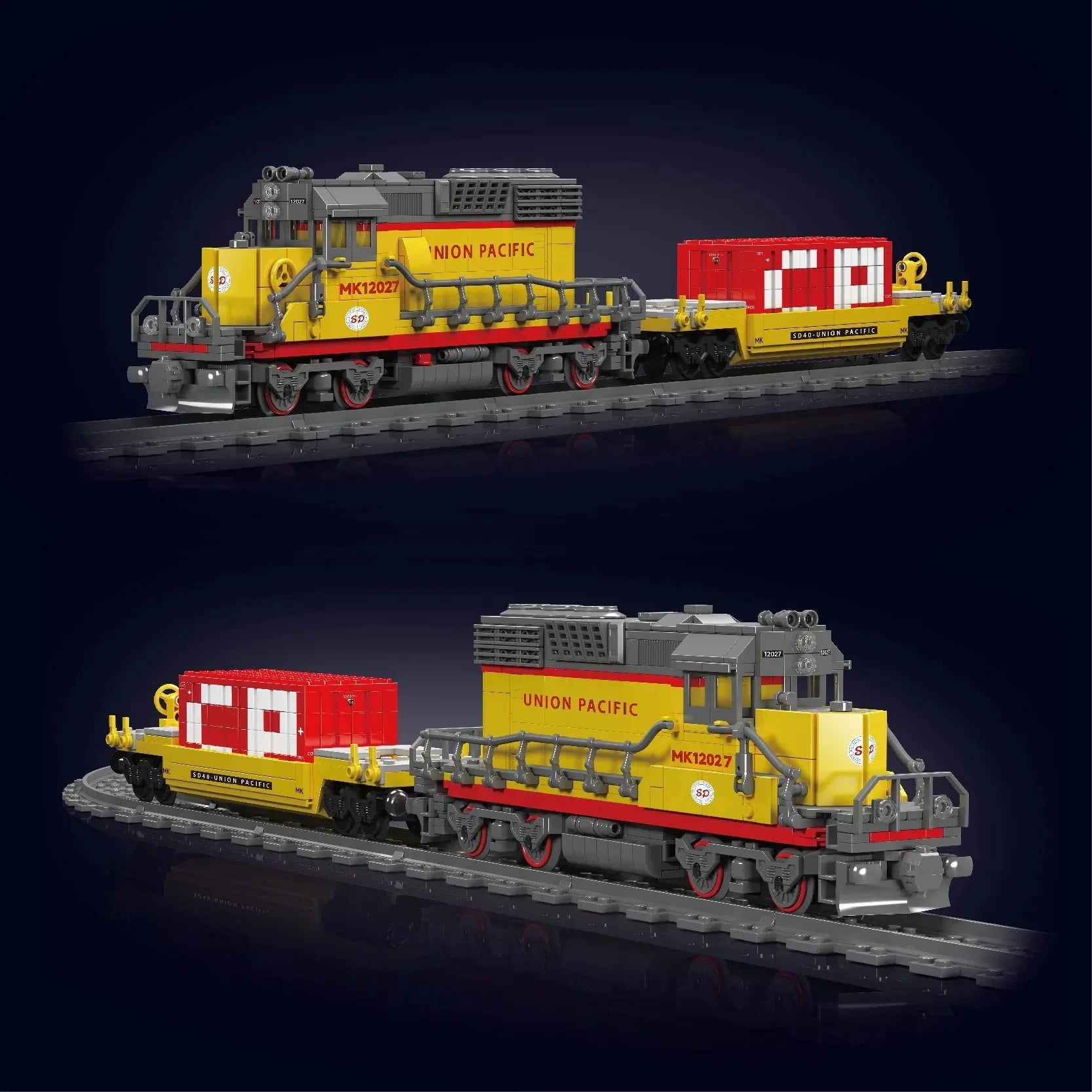 Motorized EMD SD40-2 Express Train 1170PCS