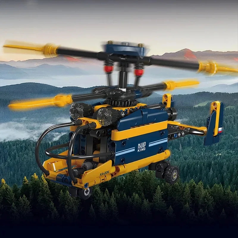 Coaxial Counter-Rotating Helicopter 274PCS