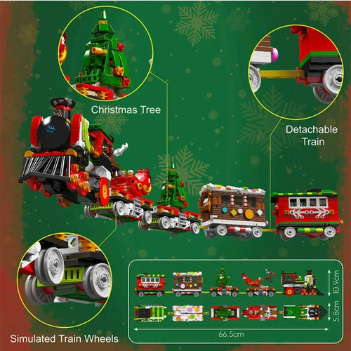 2 in 1 Christmas Train Robot 1522PCS