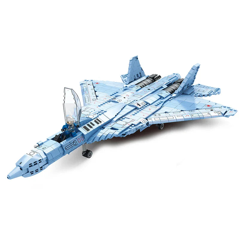 SU-57 Heavy Fighter Plane 1456PCS