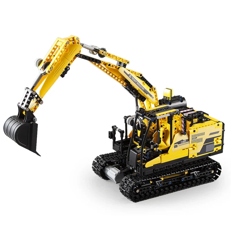 High-tech Rock Man Remote Control Crane Truck 1830PCS