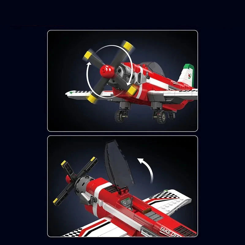 Racing Aircraft Plane 470PCS