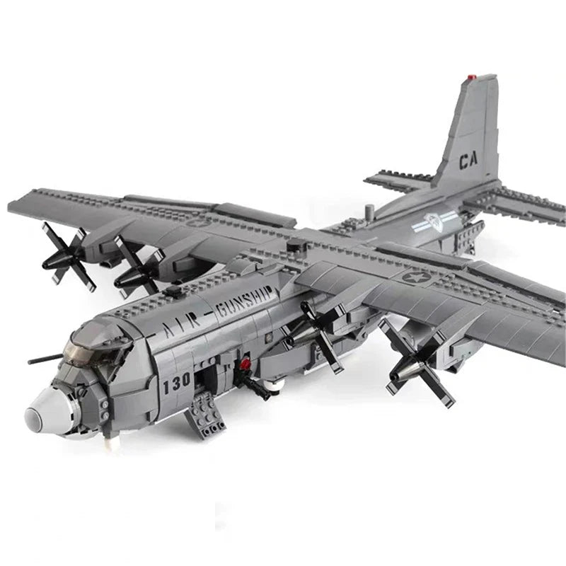 Gunboat Airplane Aircraft 1713PCS