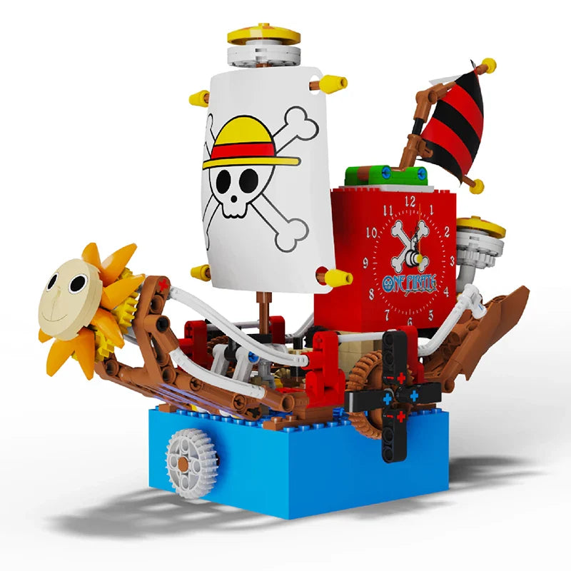 Pirate Luffy Ship Clock Music Box 337PCS