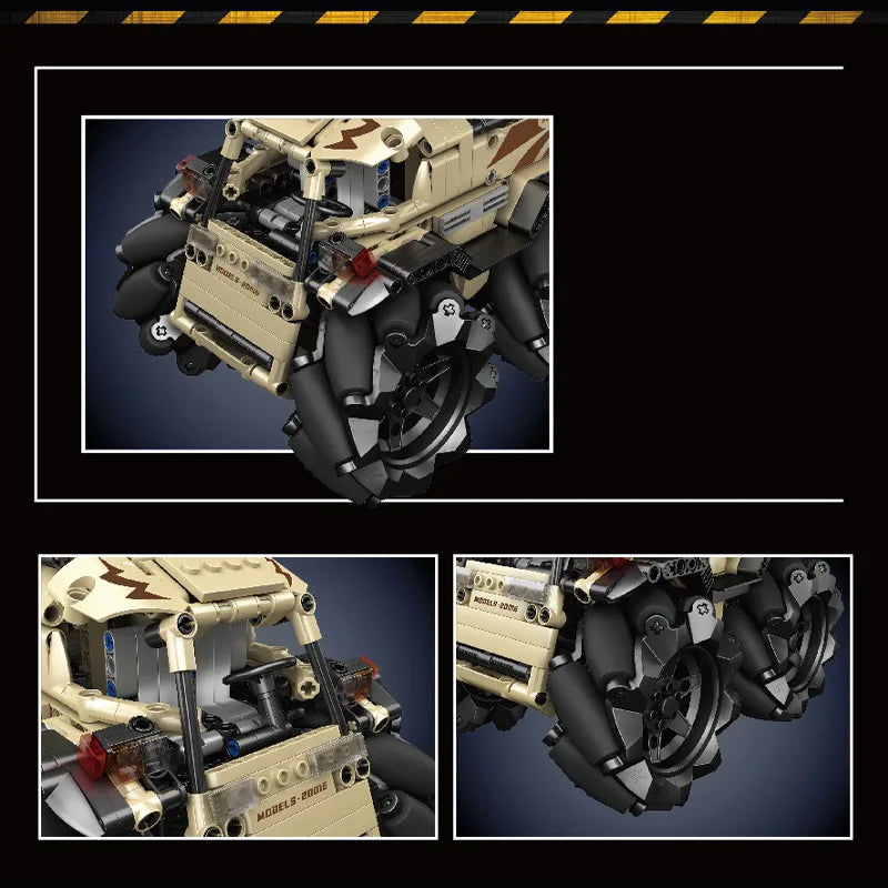 Motorized Wheat Wheel Truck 617PCS