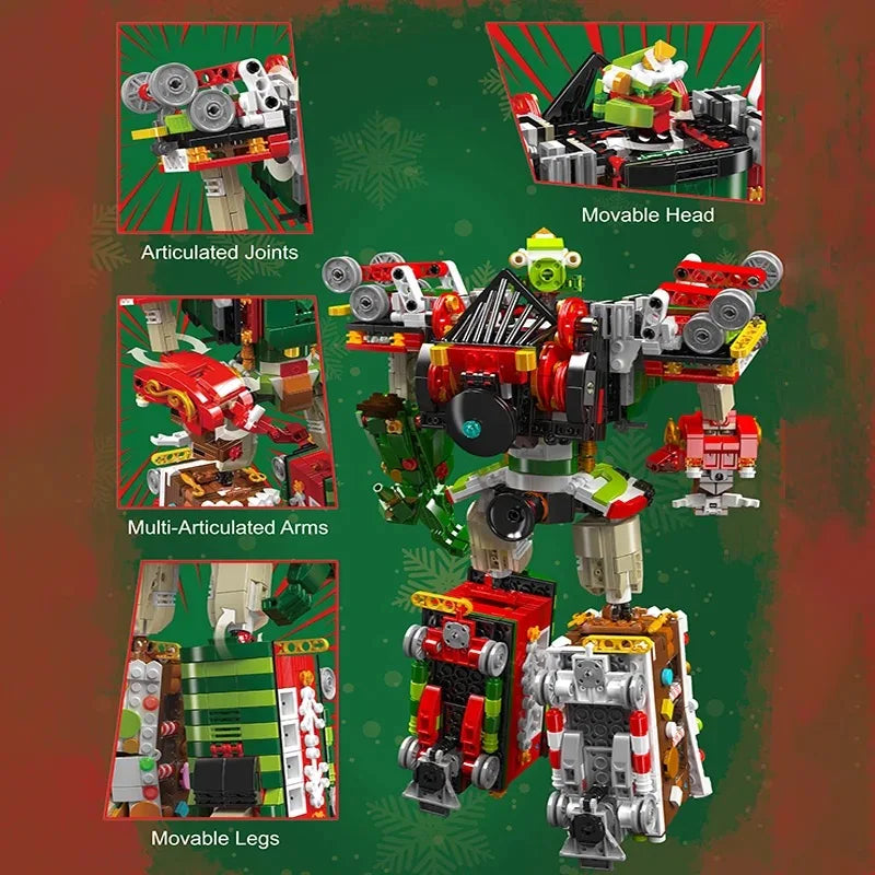 2 in 1 Christmas Train Robot 1522PCS