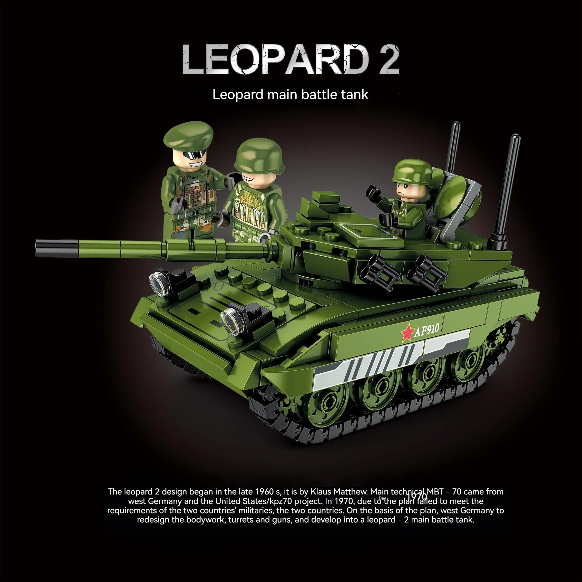 Leopard 2 tank 433PCS