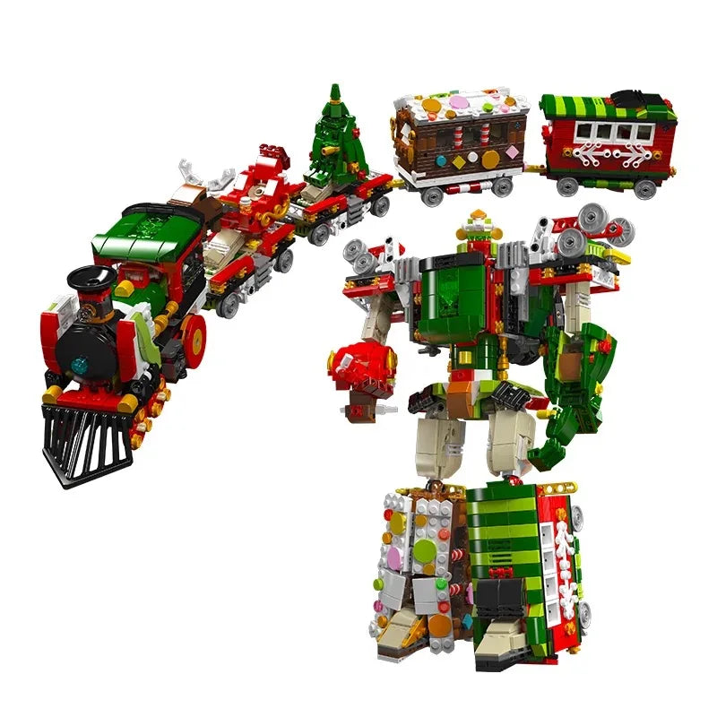 2 in 1 Christmas Train Robot 1522PCS