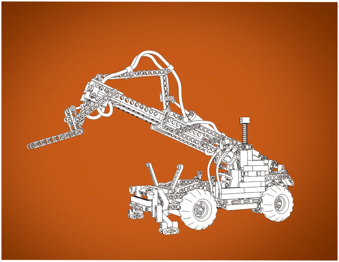 Pneumatic Telescopic Forklift 803PCS