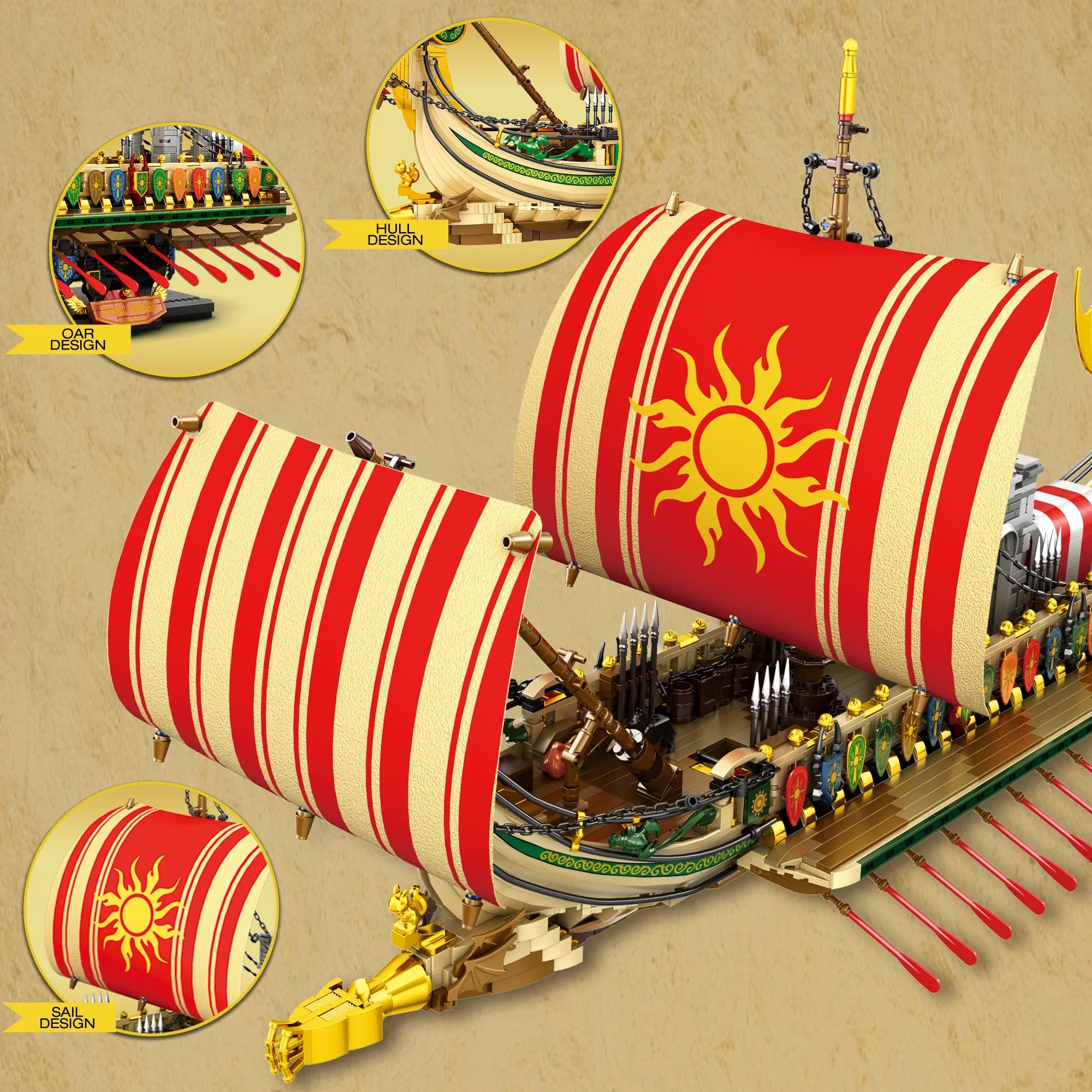 Greek Warship 2982PCS