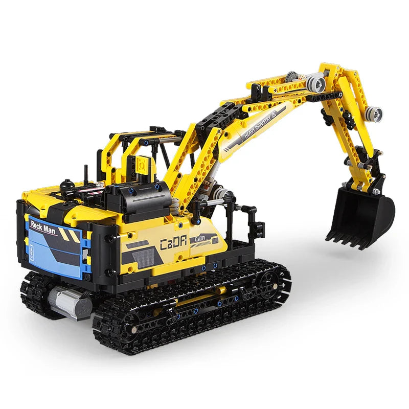 High-tech Rock Man Remote Control Crane Truck 1830PCS