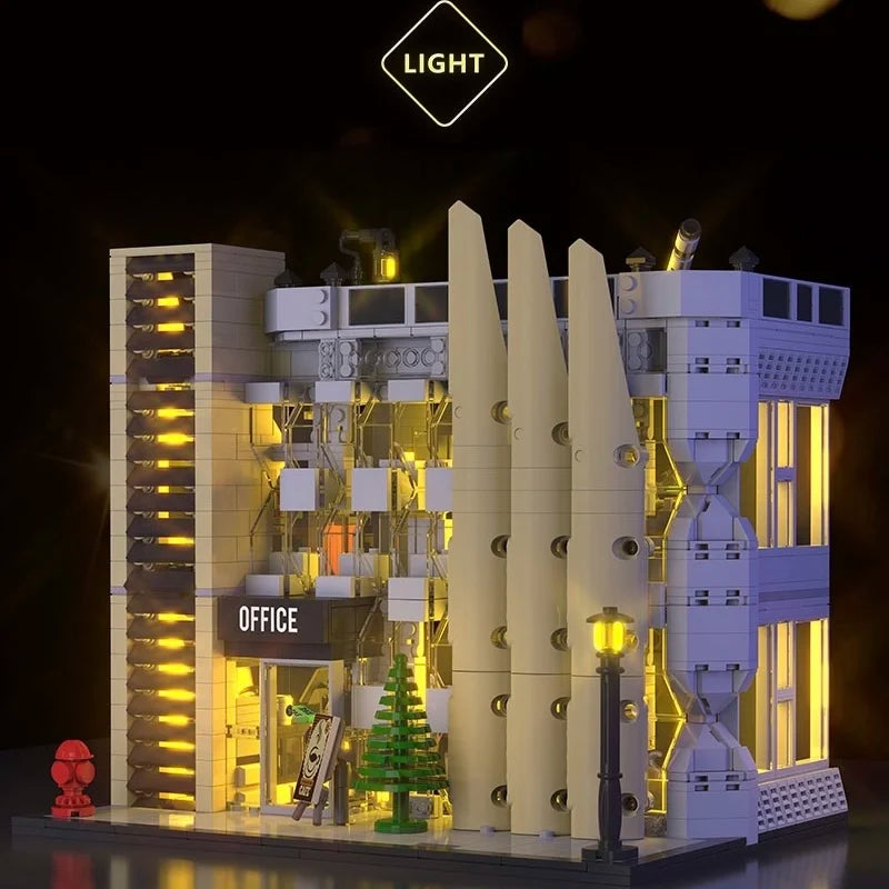 Office Building With Light 1499PCS