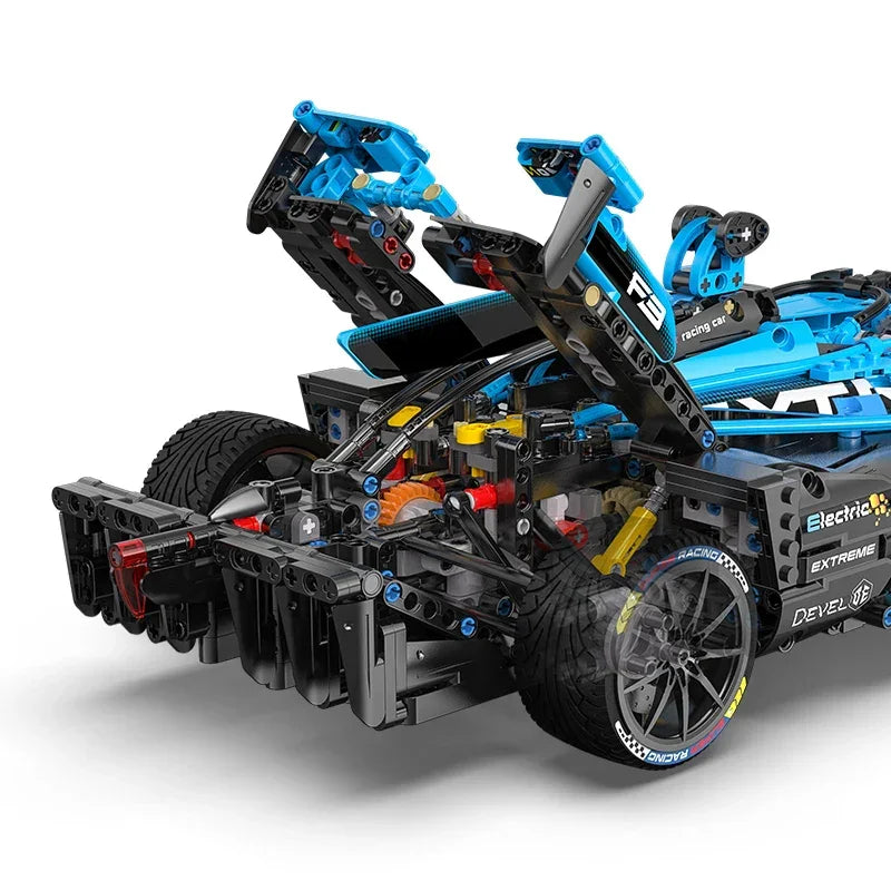 Blue F1 Electric Super Racing Car 1667PCS