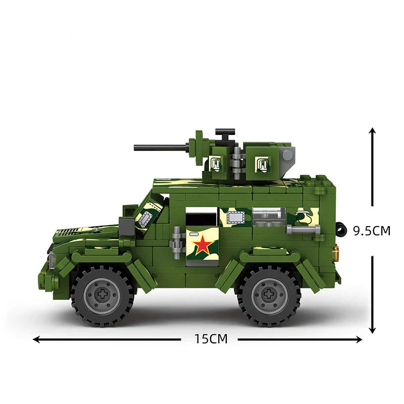 Mini Bricks WW2 Brave Warrior Truck 423PCS