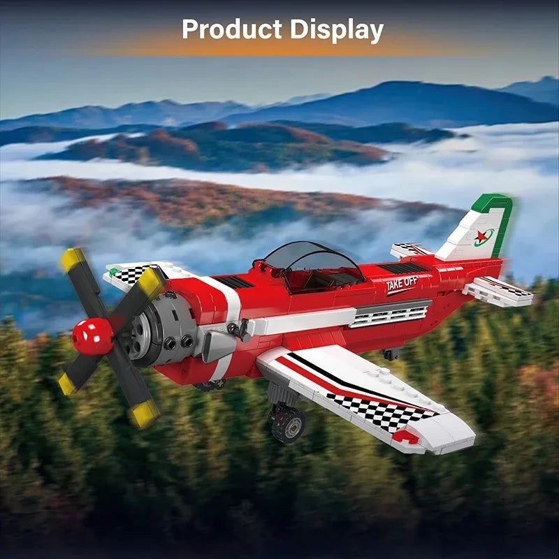 Racing Aircraft Plane 470PCS