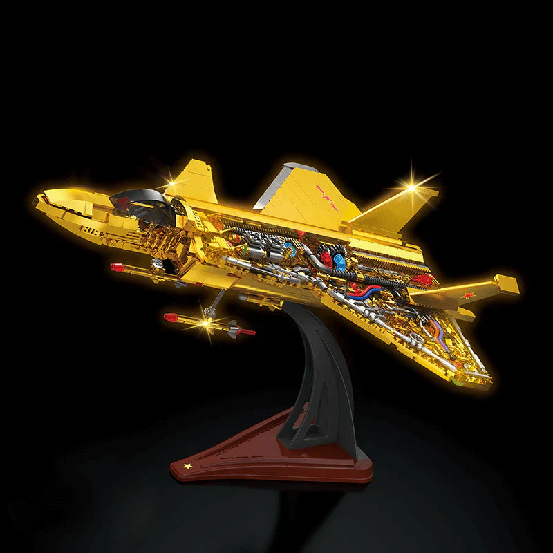Gold Edition J-20 Fighter Jet 1202PCS