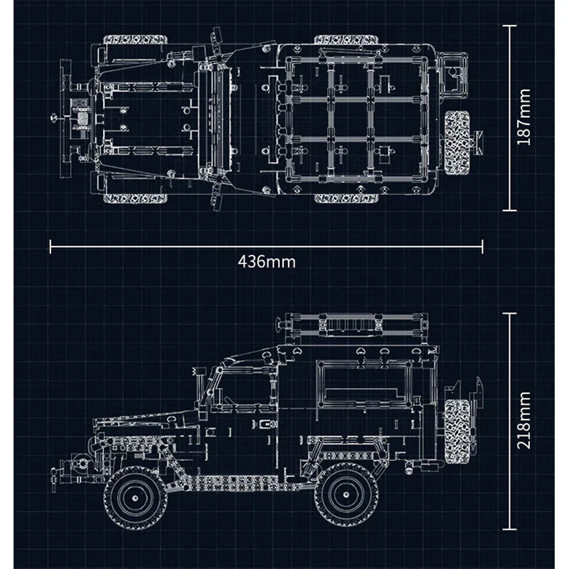 Classic FJ40 Land Cruiser 2101PCS