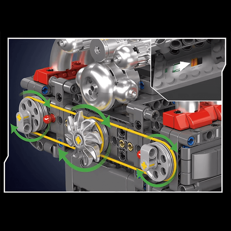 Flat 6 Engine 609PCS