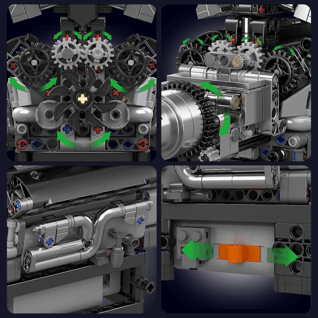 British Luxury V12 Engine 733PCS