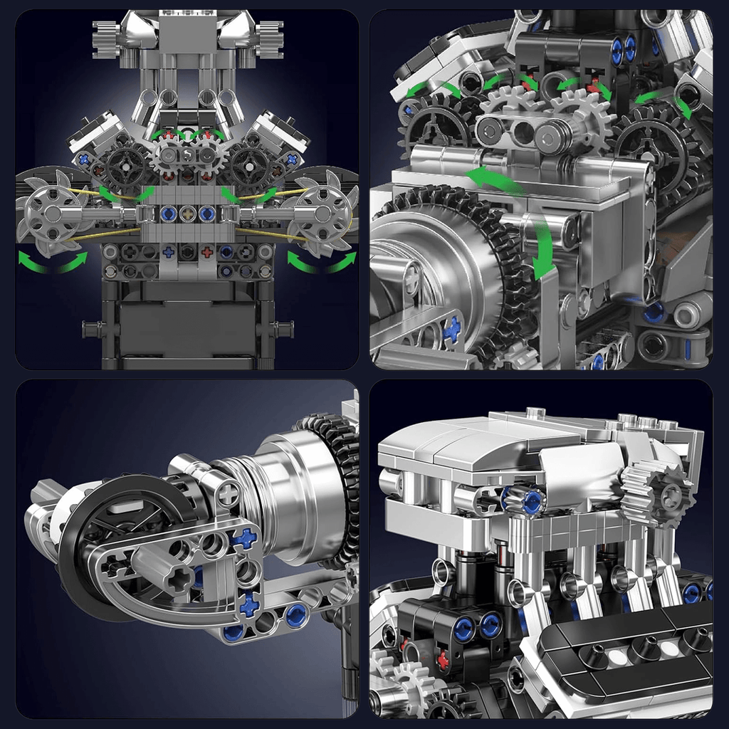 British Supercar V8 Engine 737PCS