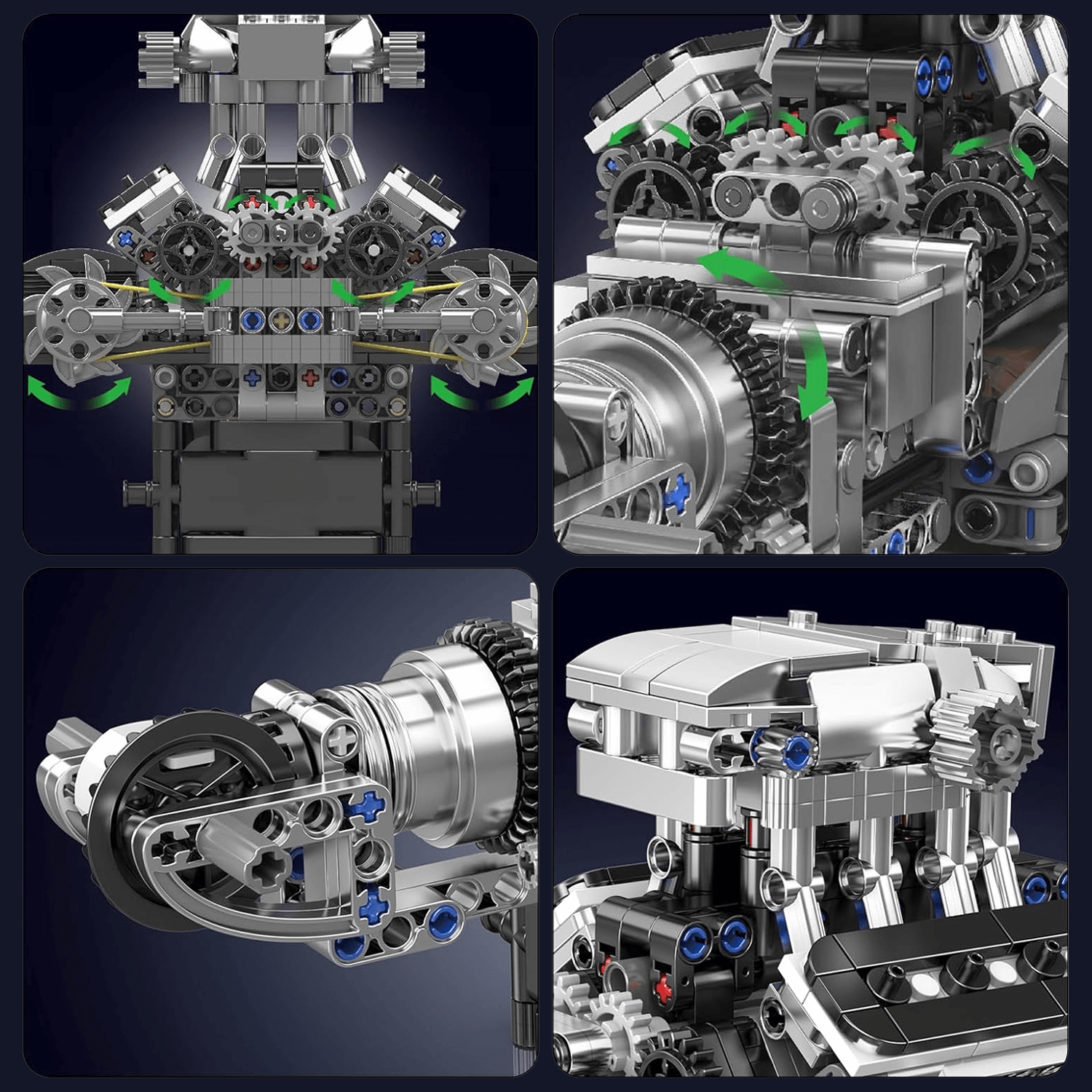 British Supercar V8 Engine 737PCS