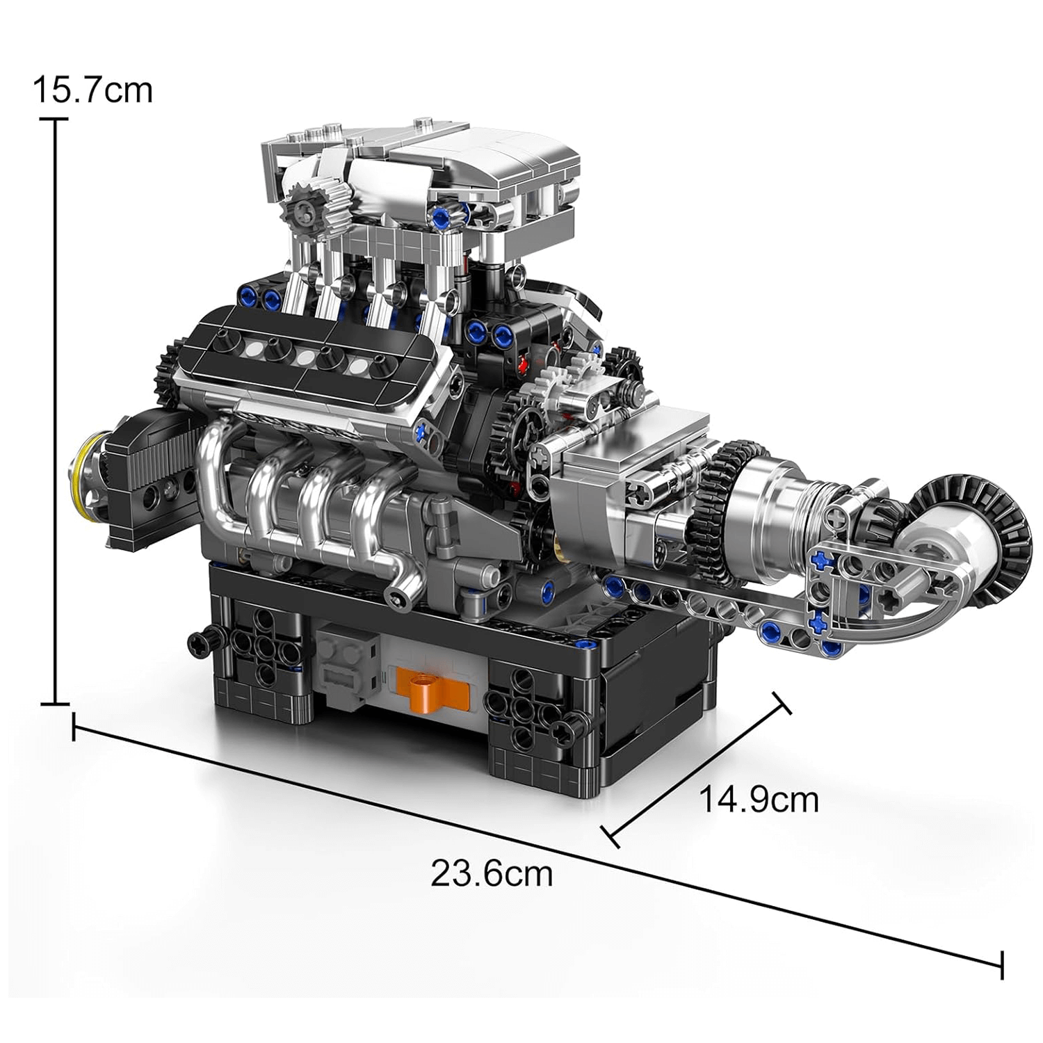 British Supercar V8 Engine 737PCS