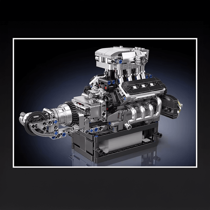 British Supercar V8 Engine 737PCS