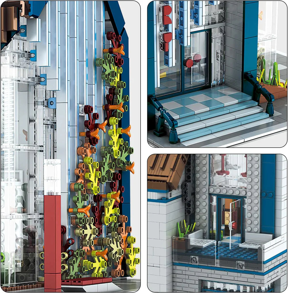 Morden Library With Light 2788PCS