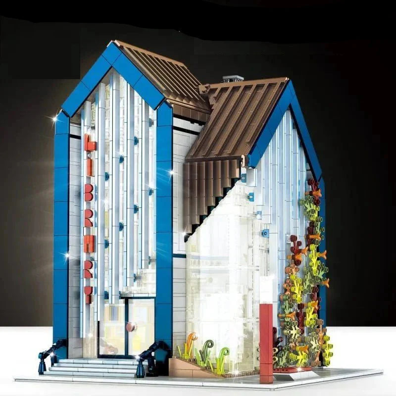 Morden Library With Light 2788PCS