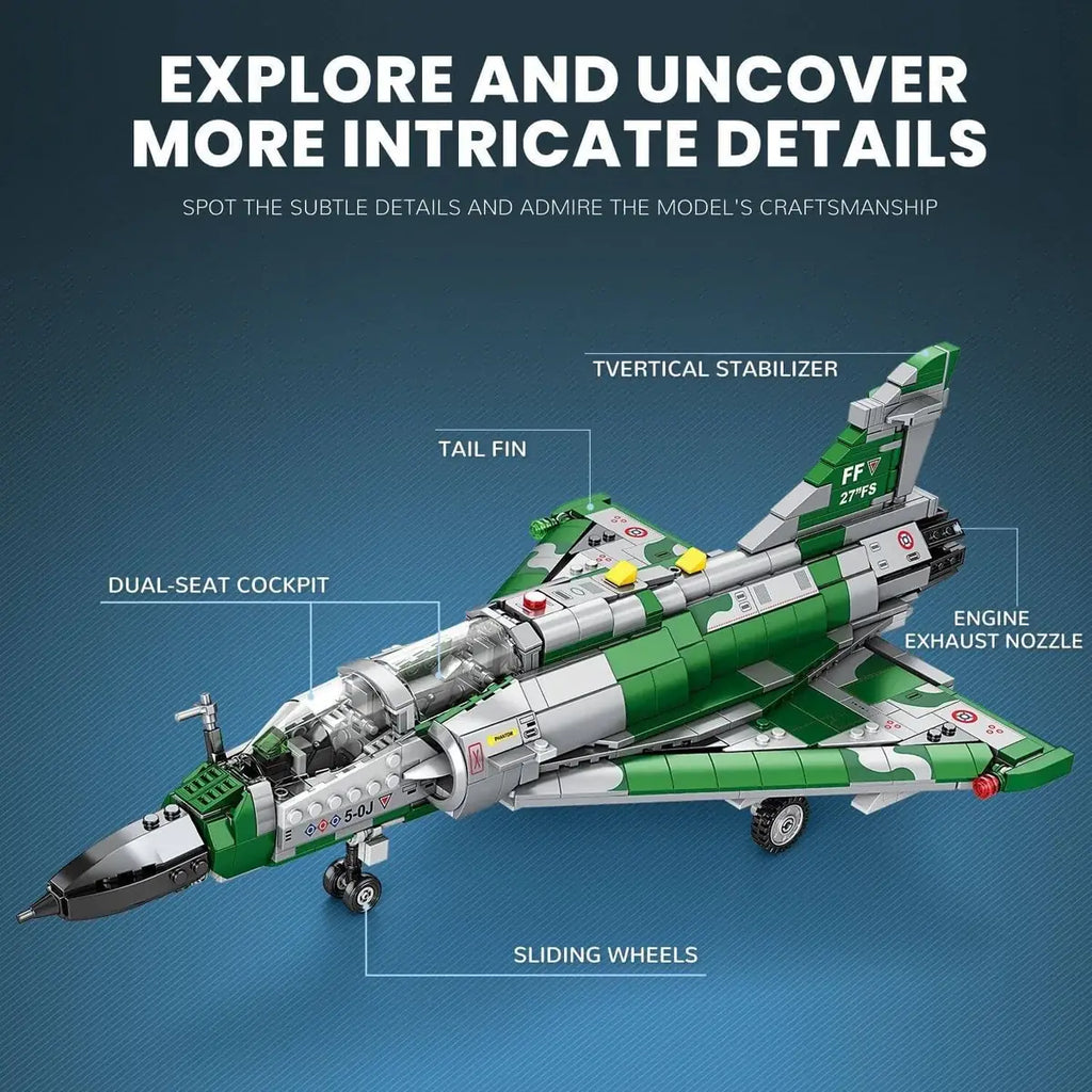 Mirage 2000 Jet Aircraft 1012PCS