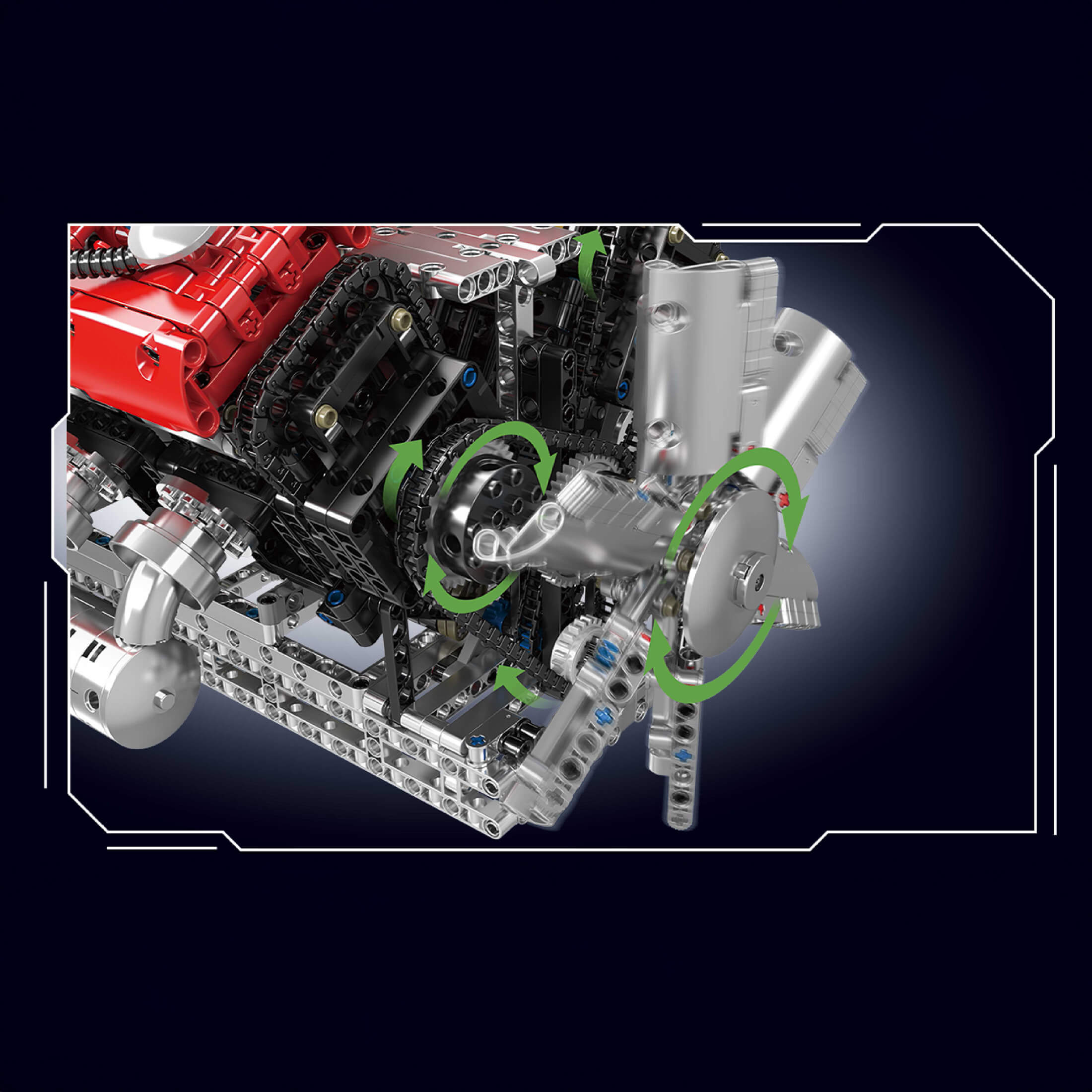 The V12 Engine & Gearbox 3472PCS