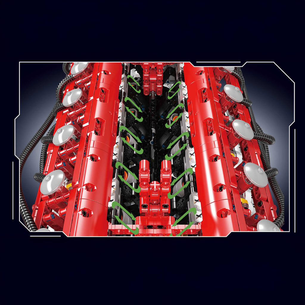 The V12 Engine & Gearbox 3472PCS