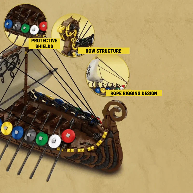 Viking Warship 2547PCS