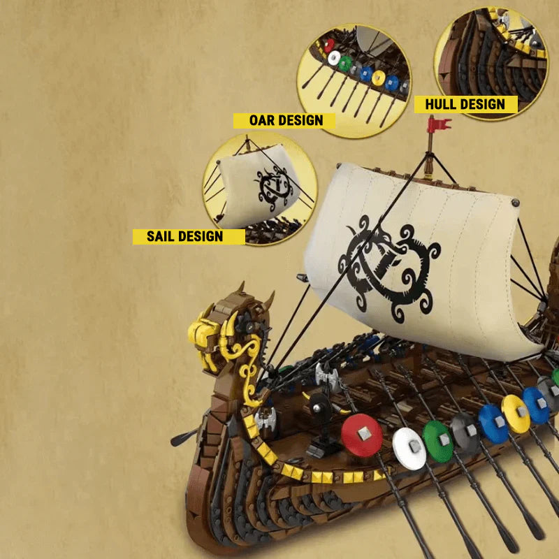 Viking Warship 2547PCS