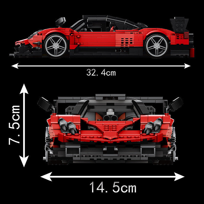 Red Speed Car Son Wind R 1278PCS