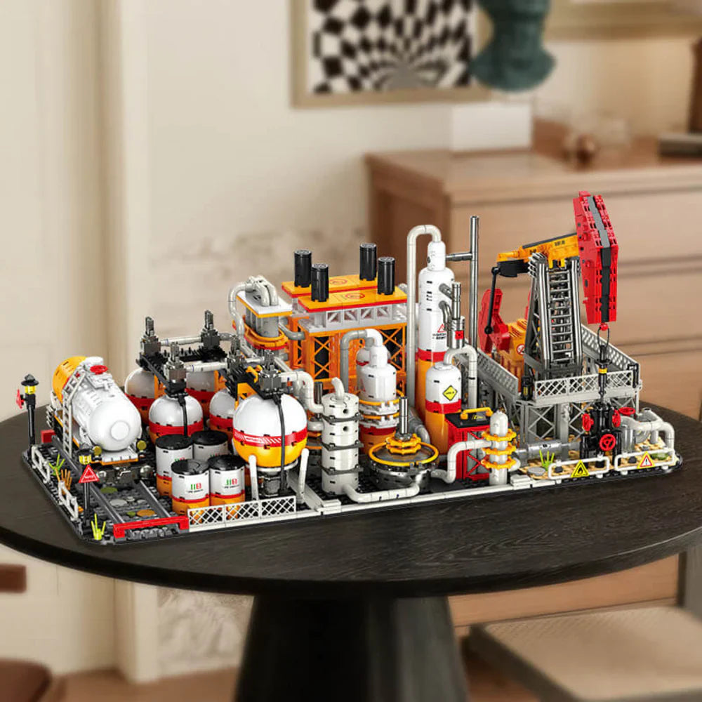 Detailed Industrial Oil Refinery 2142PCS