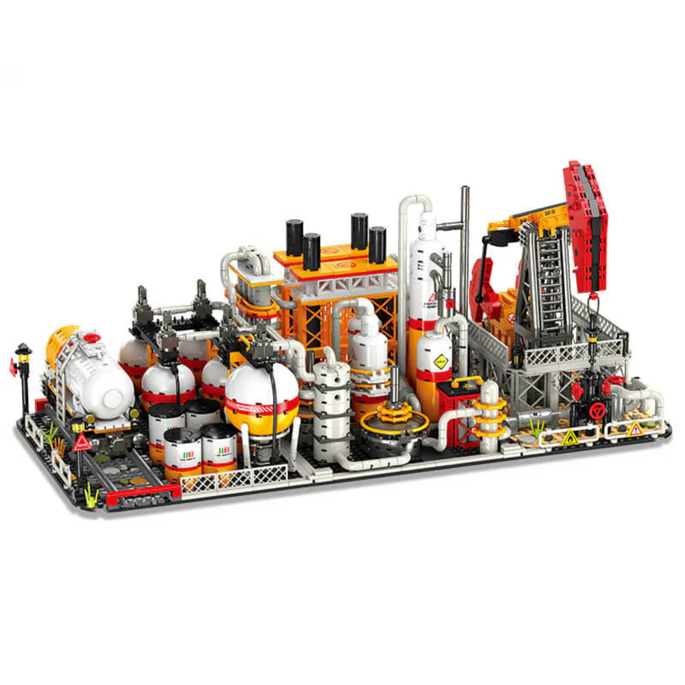 Detailed Industrial Oil Refinery 2142PCS