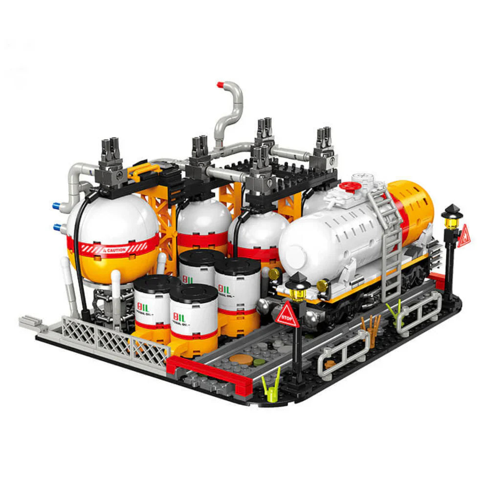Detailed Industrial Oil Refinery 2142PCS