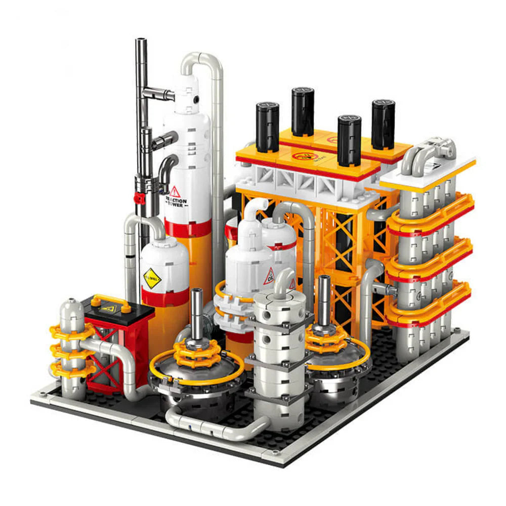 Detailed Industrial Oil Refinery 2142PCS
