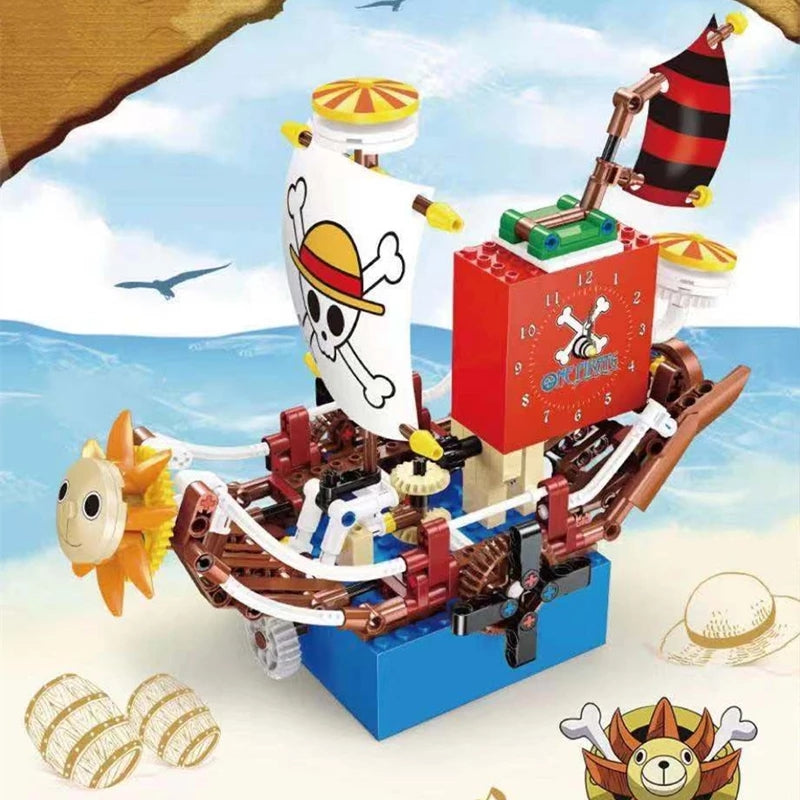 Pirate Luffy Ship Clock Music Box 337PCS