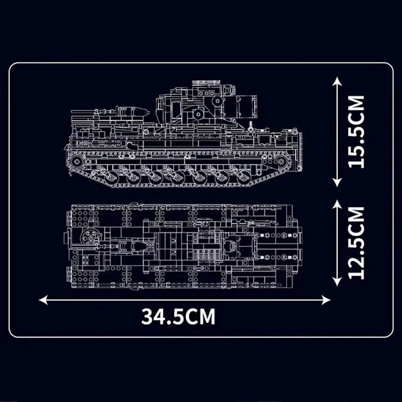 Motorized Karl Mortar Tank 1648PCS
