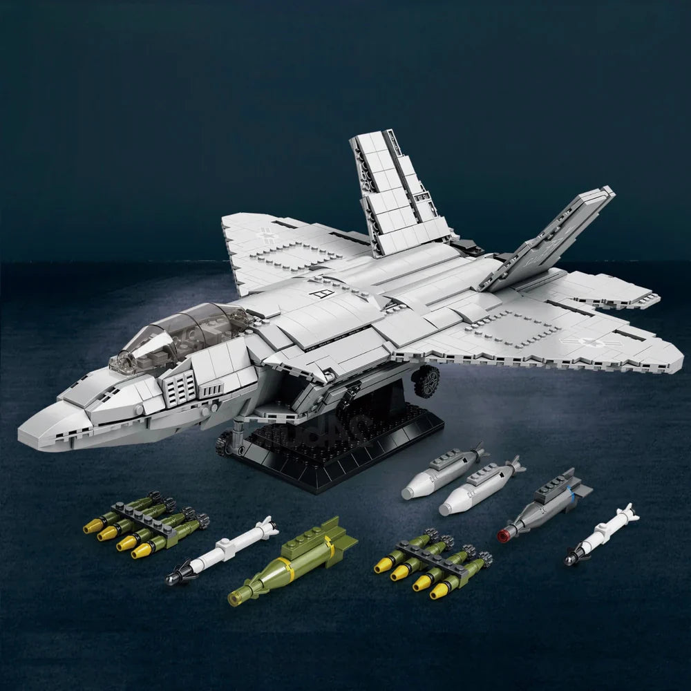 F-22 Stealth Fighter Jet 1837PCS