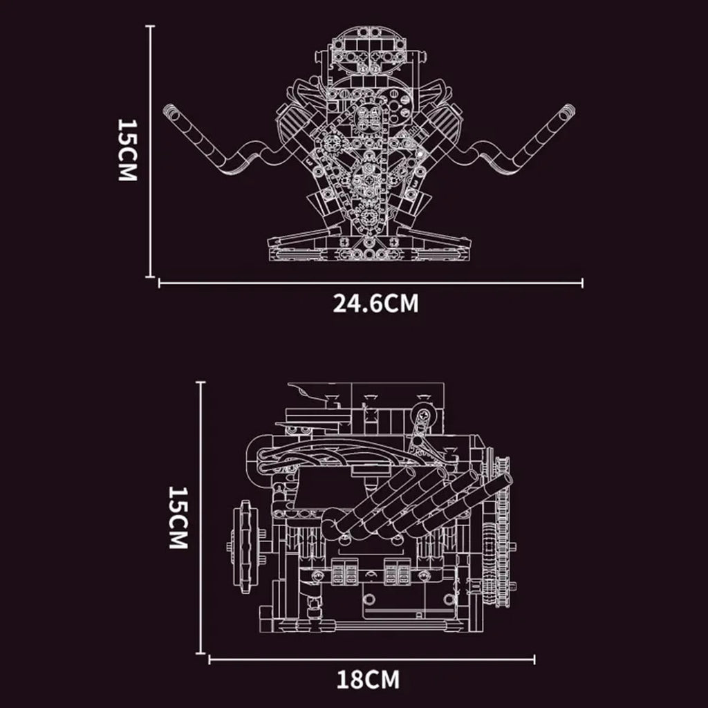 Hot Rod V8 665PCS