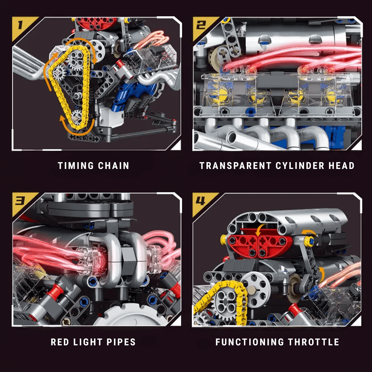 Hot Rod V8 665PCS