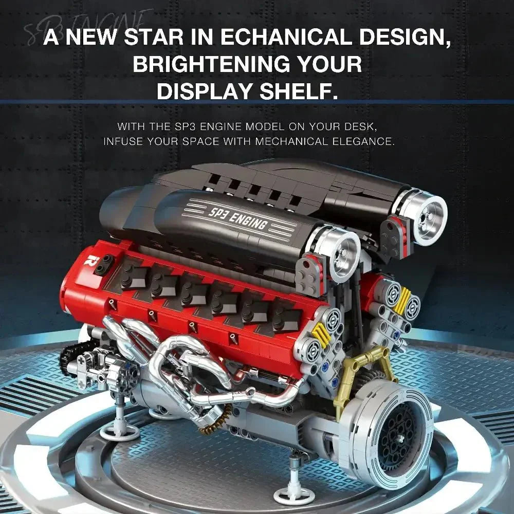 Italian V12 SP3 Engine 1240PCS
