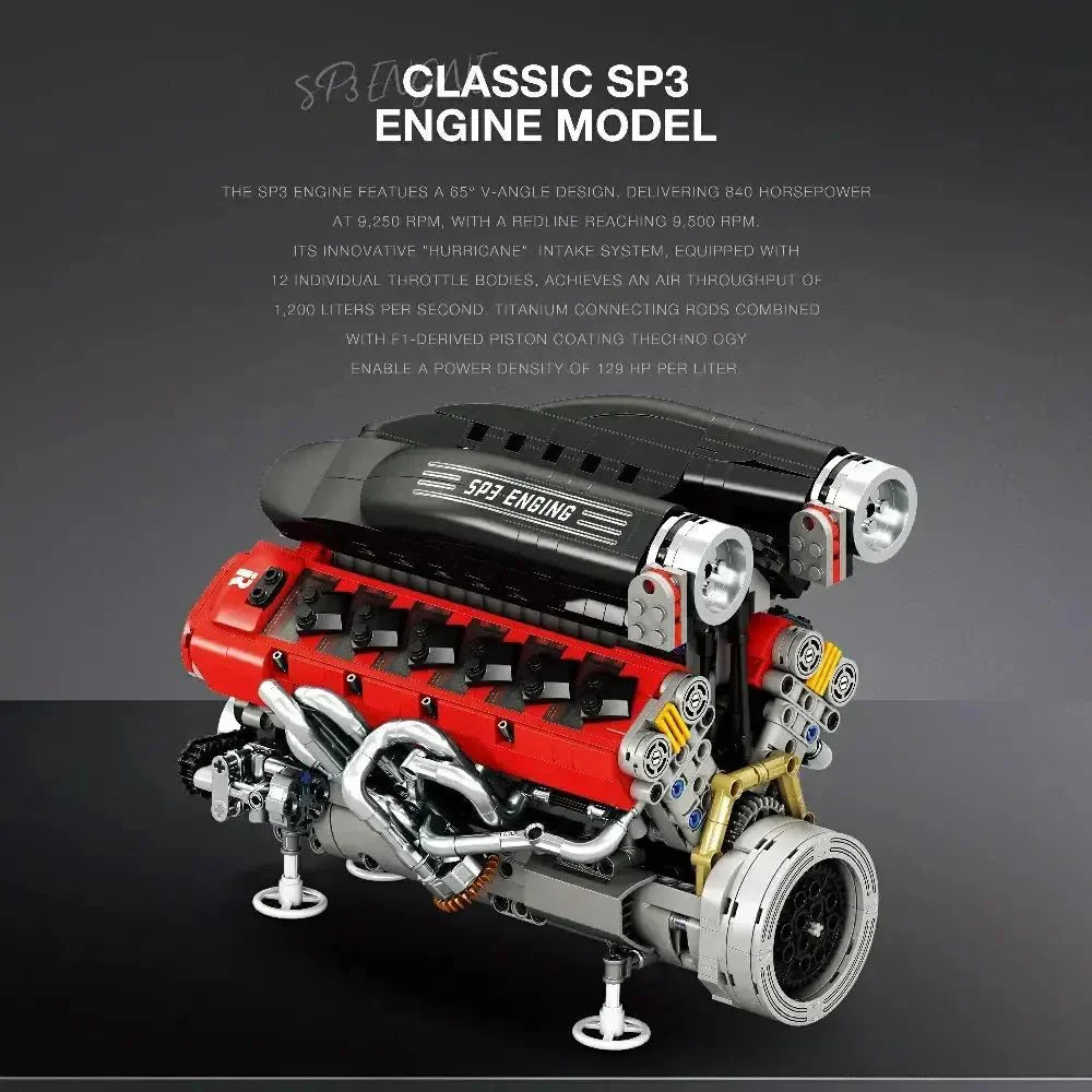 Italian V12 SP3 Engine 1240PCS