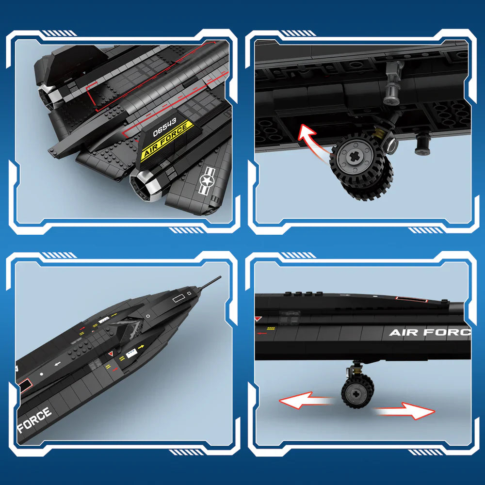 SR-71 Blackbird USAF Jet 1776PCS