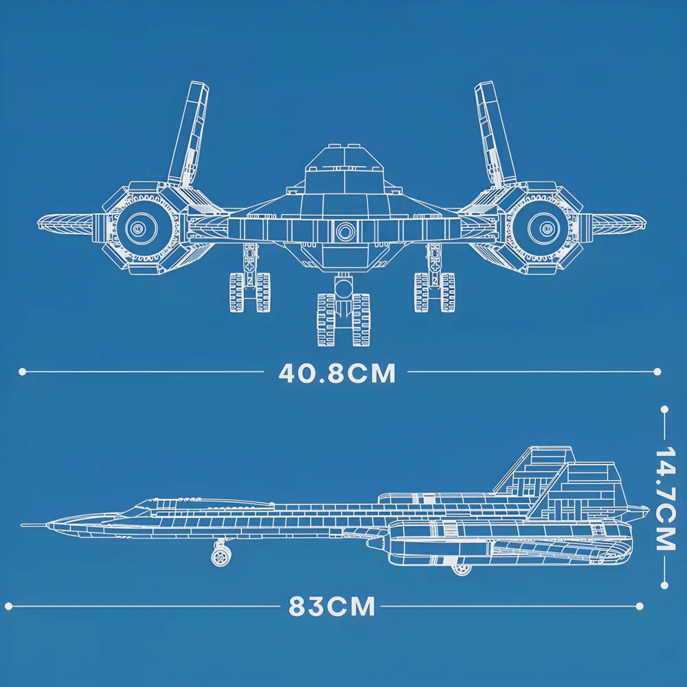 SR-71 Blackbird USAF Jet 1776PCS