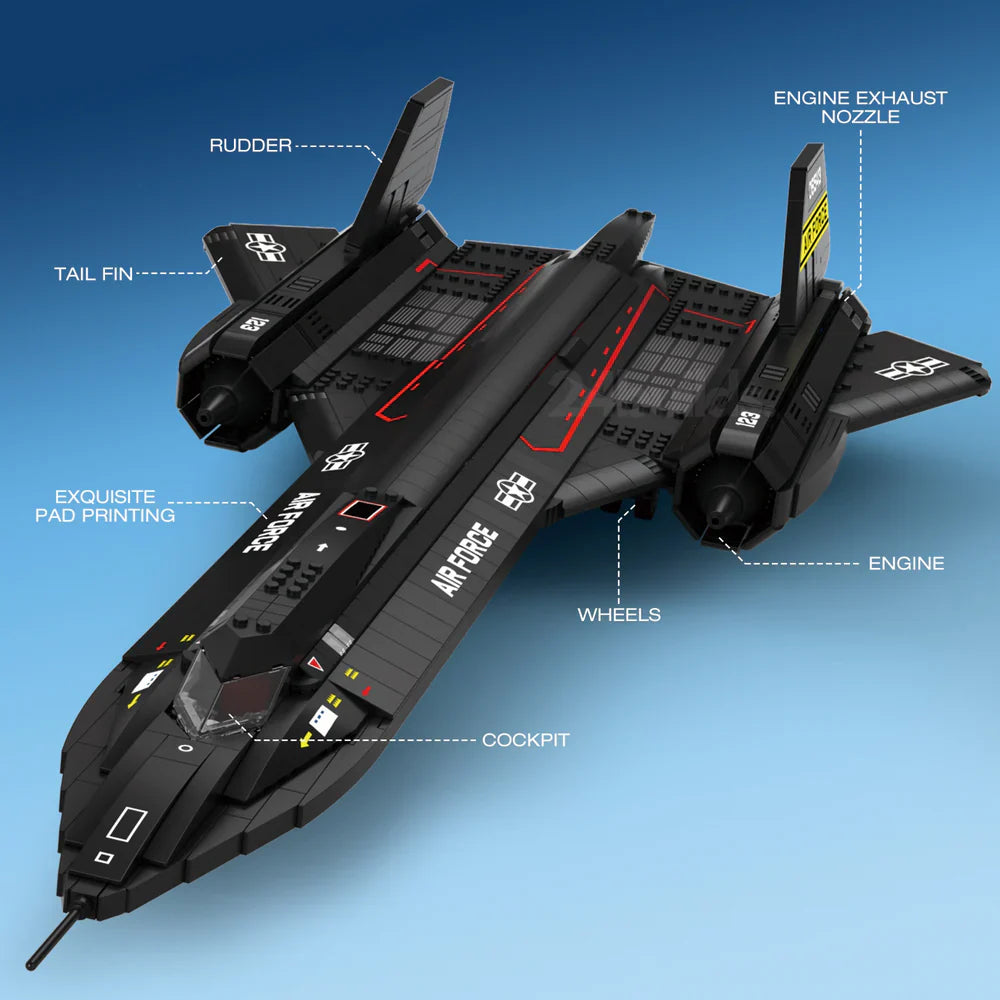 SR-71 Blackbird USAF Jet 1776PCS